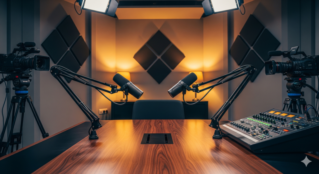 Podcast stüdyosu nedir? İstanbul'da profesyonel podcast çekimi rehberi podcast studyosu nedir egopro