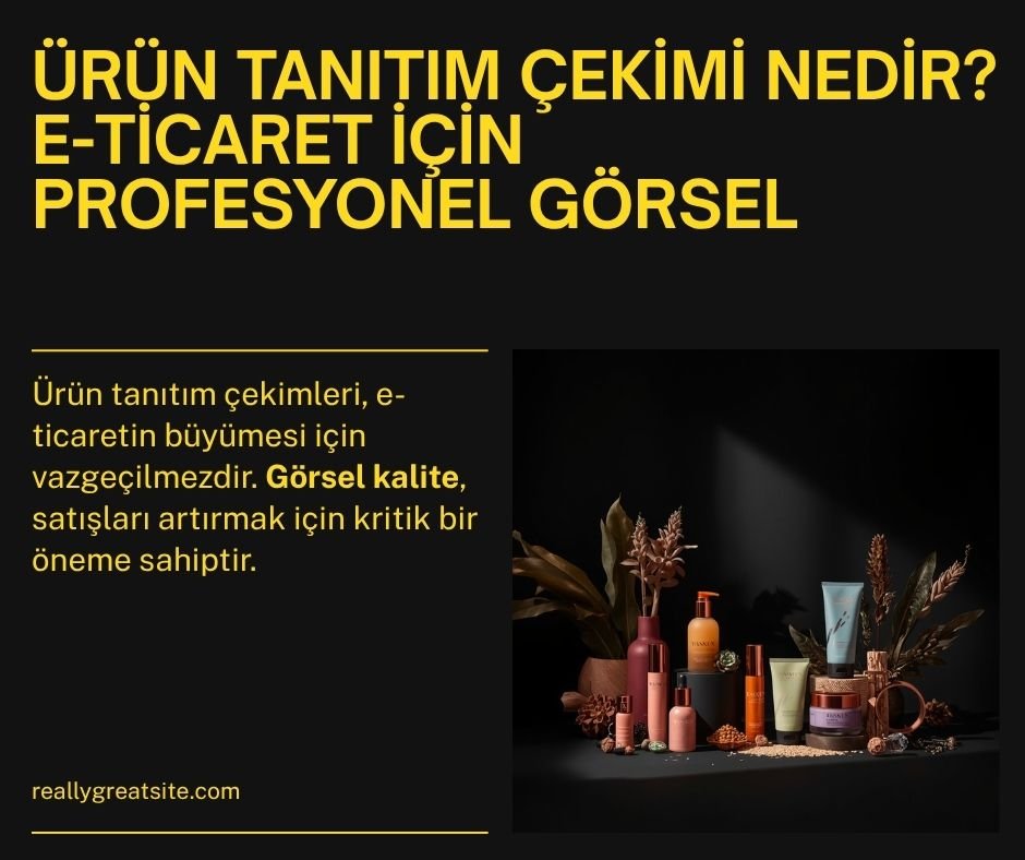 Ürün tanıtım çekimi e-ticaret