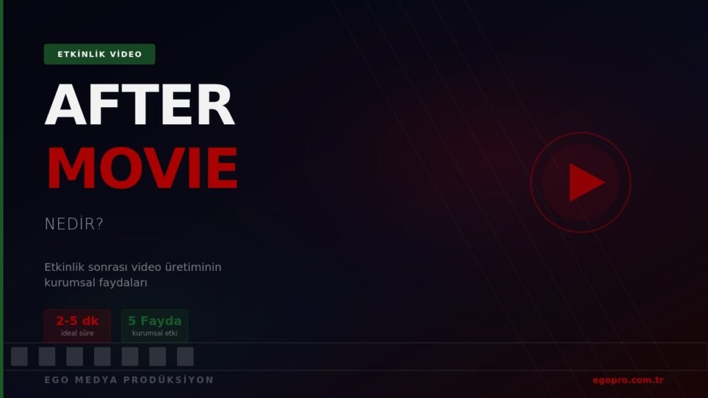 Aftermovie nedir? Etkinlik sonrası video üretiminin kurumsal faydaları Aftermovie nedir - kurumsal etkinlik sonrası video üretimi